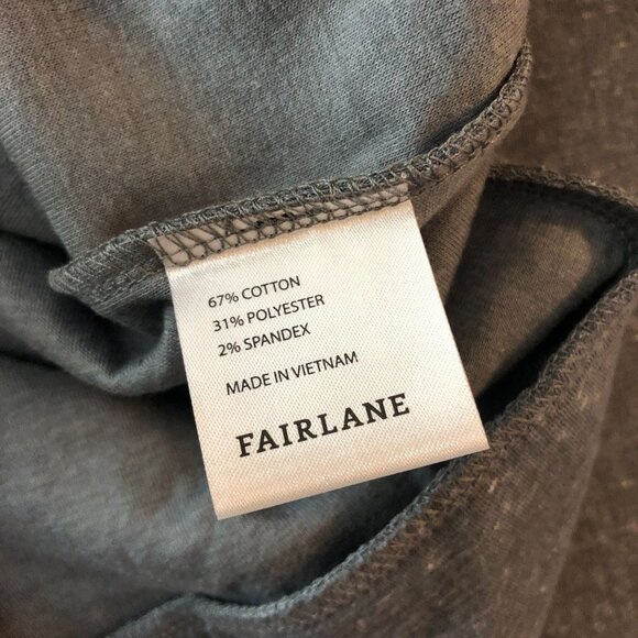 Fairlane Mens Grey Quarter-Zip Pullover Sweatshirt Size S - Picture 5 of 6